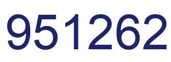 Número 951262 imagen azul