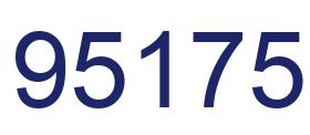 Número 95175 imagen azul