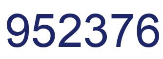 Número 952376 imagen azul