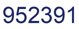 Número 952391 imagen azul
