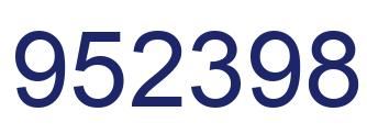 Número 952398 imagen azul