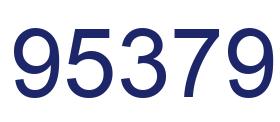 Number 95379 blue image