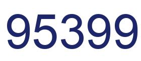 Number 95399 blue image