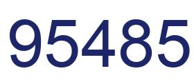 Number 95485 blue image