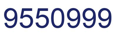 Number 9550999 blue image