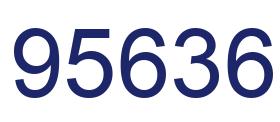 Número 95636 imagen azul