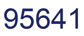 Número 95641 imagen azul