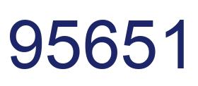 Number 95651 blue image