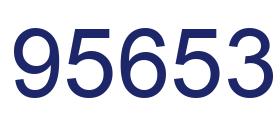 Número 95653 imagen azul