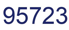 Number 95723 blue image