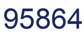 Number 95864 blue image