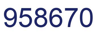 Número 958670 imagen azul