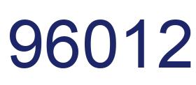 Número 96012 imagen azul
