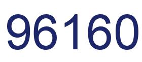Número 96160 imagen azul