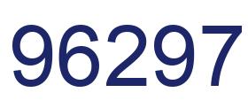 Número 96297 imagen azul