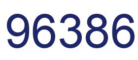 Número 96386 imagen azul