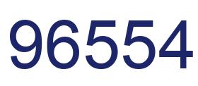 Number 96554 blue image
