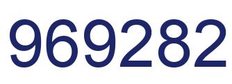 Number 969282 blue image