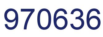 Number 970636 blue image