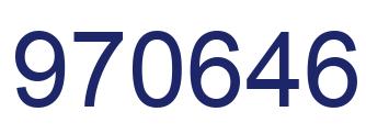 Number 970646 blue image