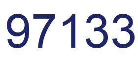 Number 97133 blue image