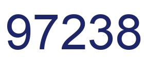 Number 97238 blue image