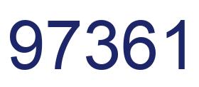 Número 97361 imagen azul