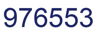 Number 976553 blue image