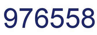 Number 976558 blue image