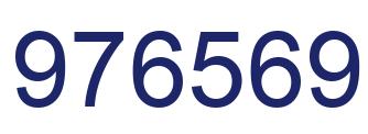 Number 976569 blue image
