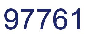 Number 97761 blue image