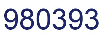 Number 980393 blue image