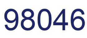 Number 98046 blue image