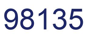 Number 98135 blue image