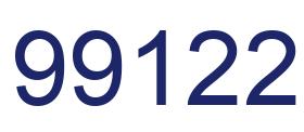 Number 99122 blue image