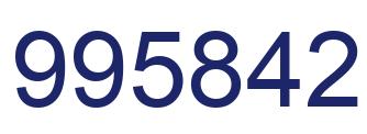 Number 995842 blue image