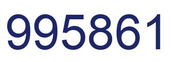 Number 995861 blue image