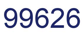 Number 99626 blue image