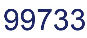 Number 99733 blue image