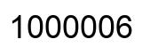 Number 1000006 black image