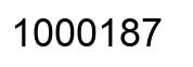 Número 1000187 imagen negro