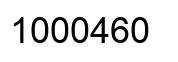 Número 1000460 imagen negro