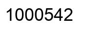 Número 1000542 imagen negro