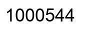 Número 1000544 imagen negro
