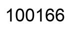 Number 100166 black image