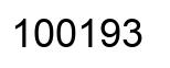 Number 100193 black image
