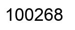 Número 100268 imagen negro