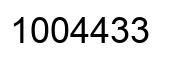Número 1004433 imagen negro