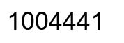 Número 1004441 imagen negro