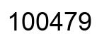 Number 100479 black image